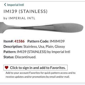 Set Of 2 Imperial Intl IMI39 Stainless Steel serving Spoons Plain Glossy Finish